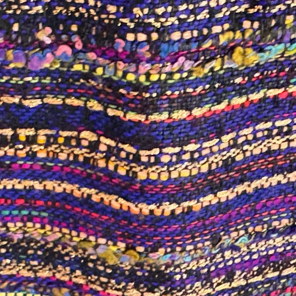 Kate Spade Kylie Jewelbox Purple Striped Tweed Mini Skirt Sz 12, EUC - Picture 6 of 11